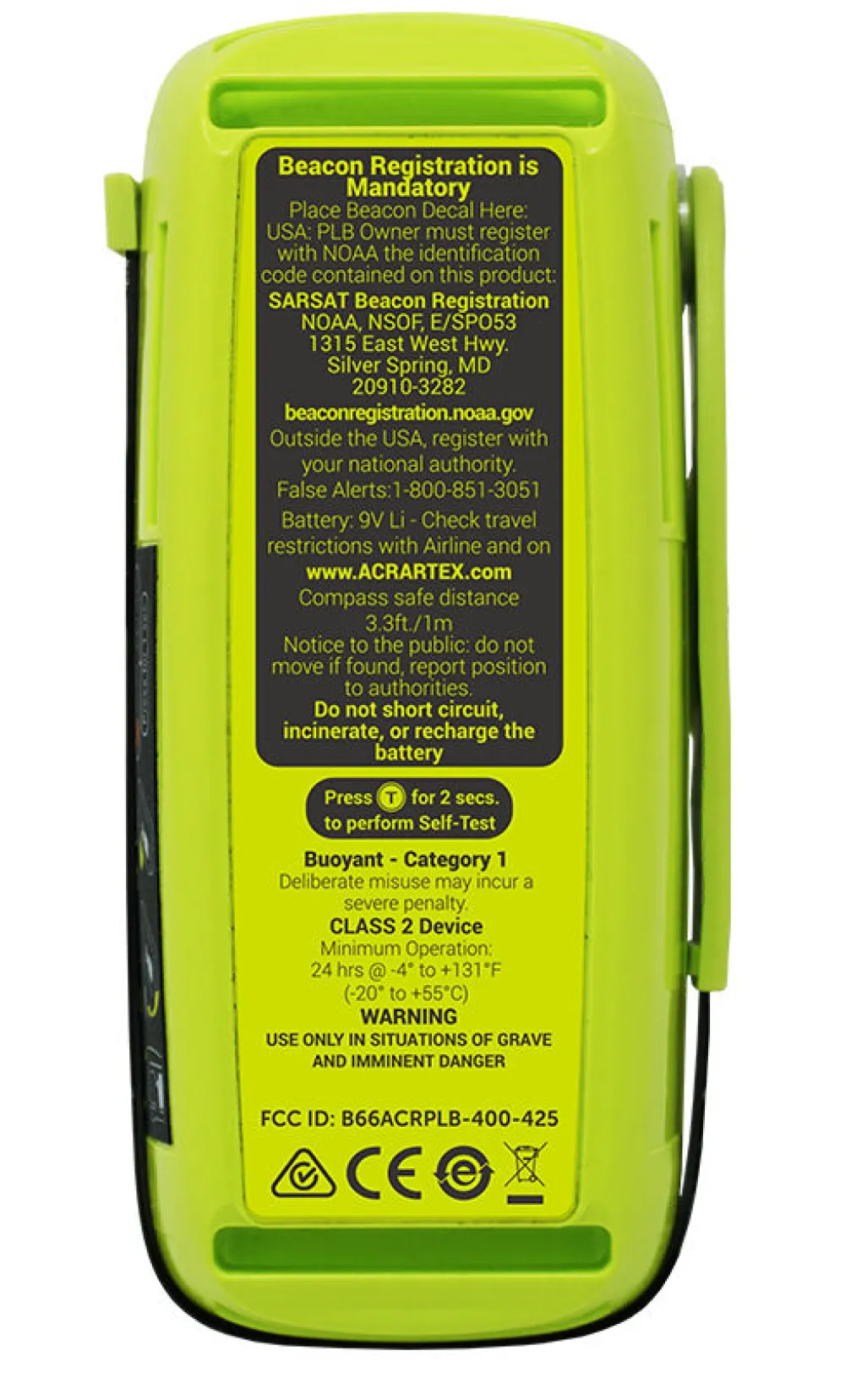 ACR ResQLink 400 Personal Locator Beacon GPS
