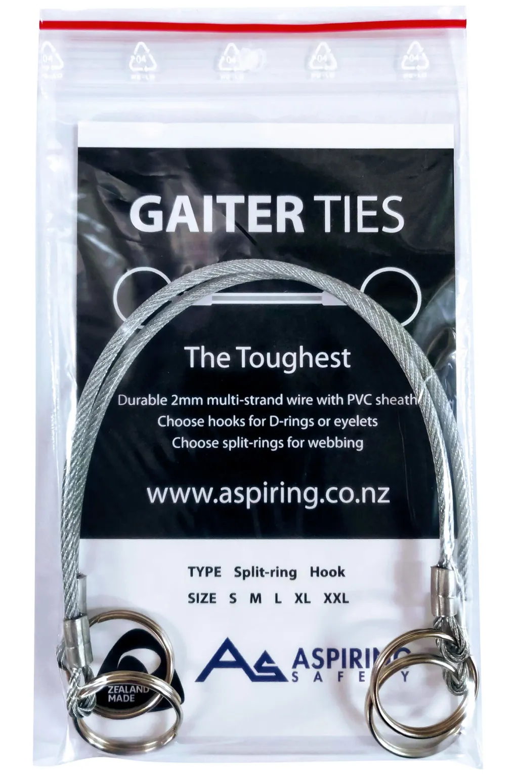 Aspiring Safety Gaiter Ties