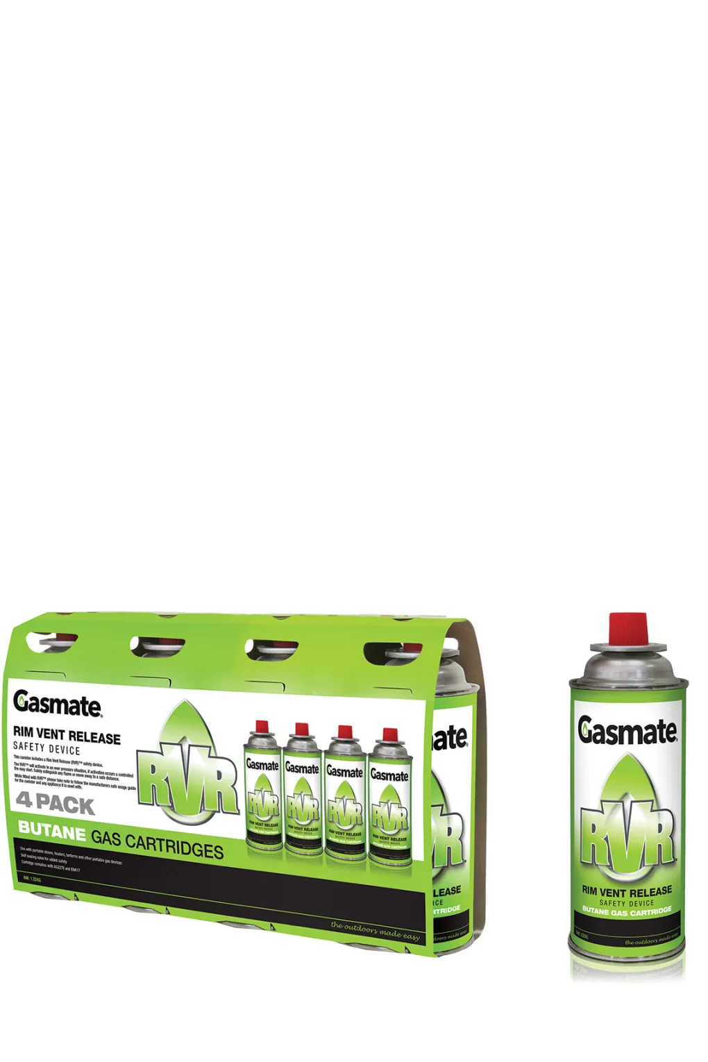 Gasmate 220g Butane Can 4pk