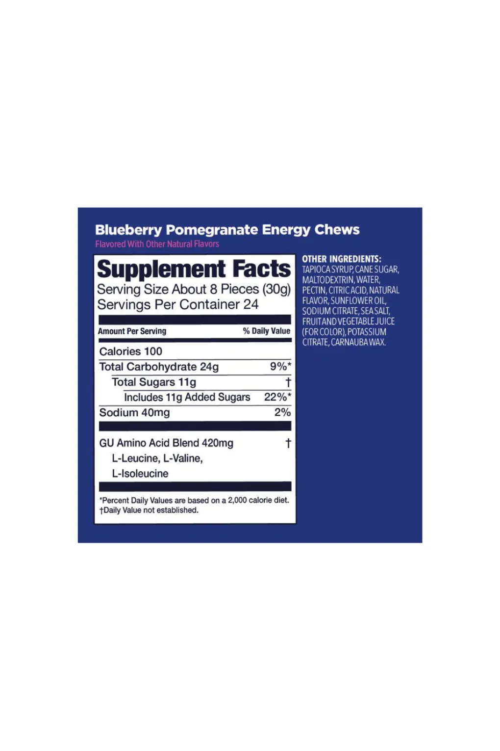 GU Energy Chews - Blueberry Pomegranate