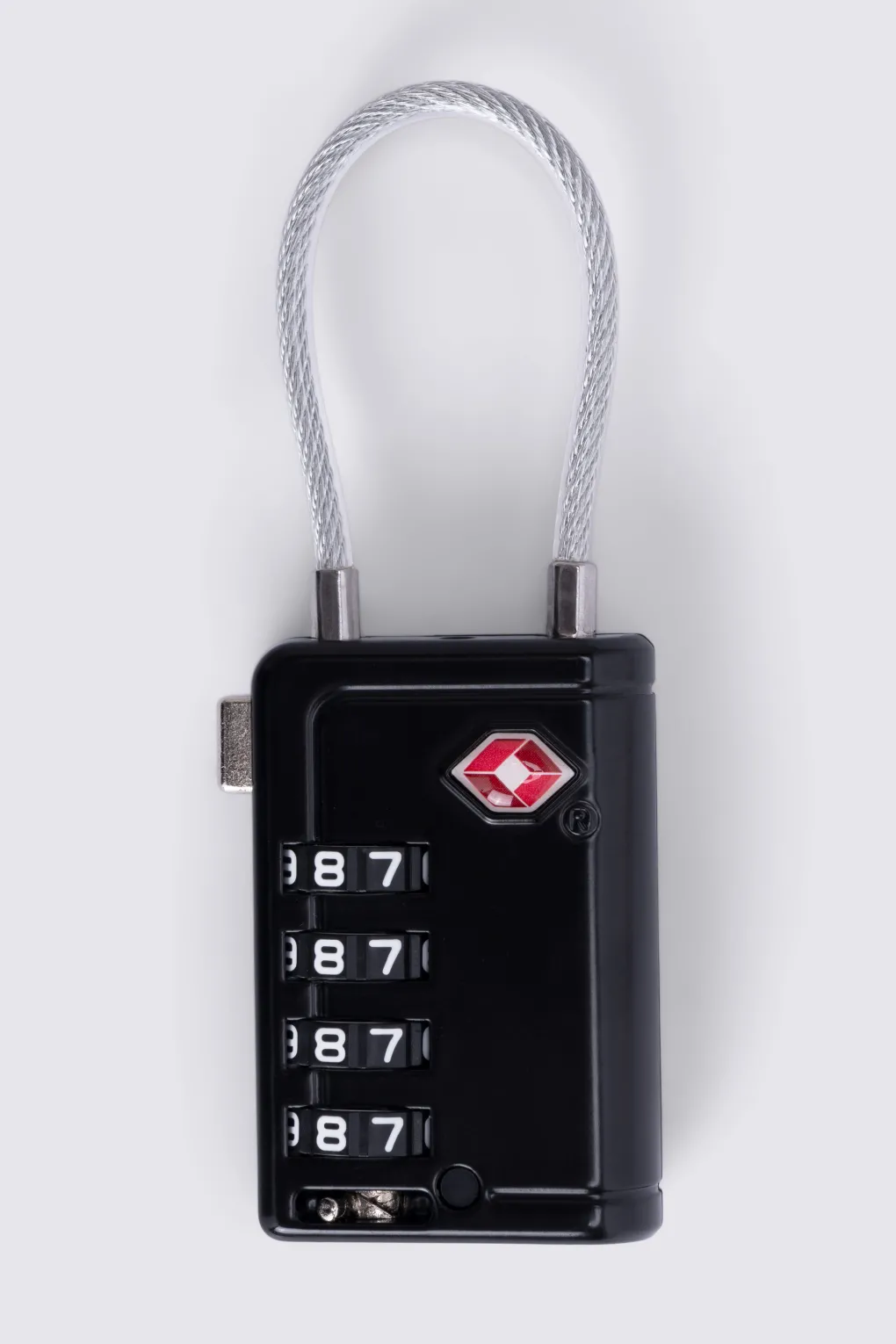 Macpac 4-dial Metal TSA 8 Cable Travel Padlock
