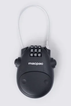 Macpac 3-dial Retractable Cable Padlock