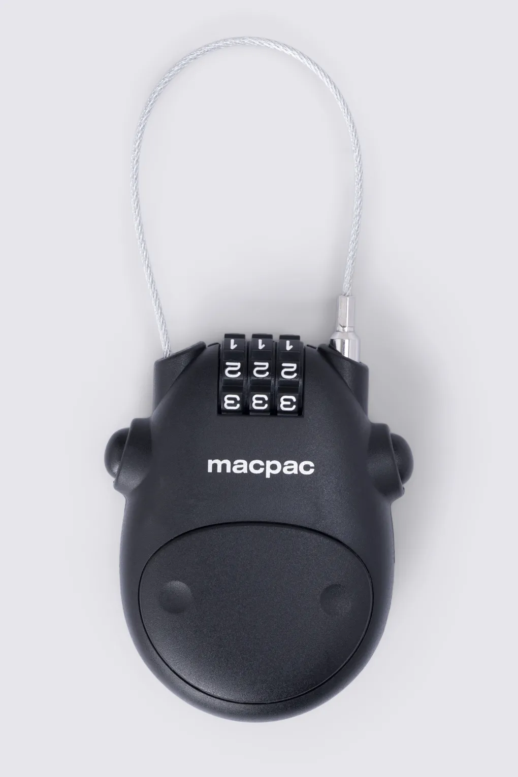 Macpac 3-dial Retractable Cable Padlock