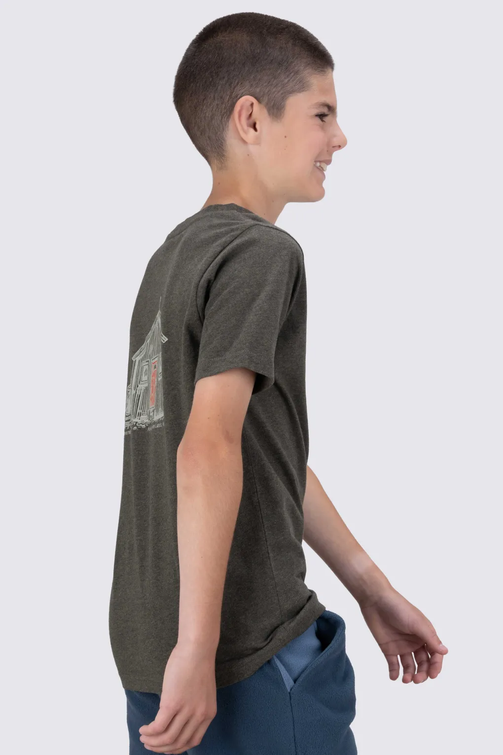 Macpac Kids' Cameron Hut Fairtrade Organic Cotton Short Sleeve T-Shirt