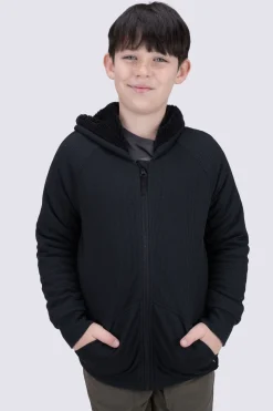 Macpac Kids' Waffle Sherpa Hooded Jacket