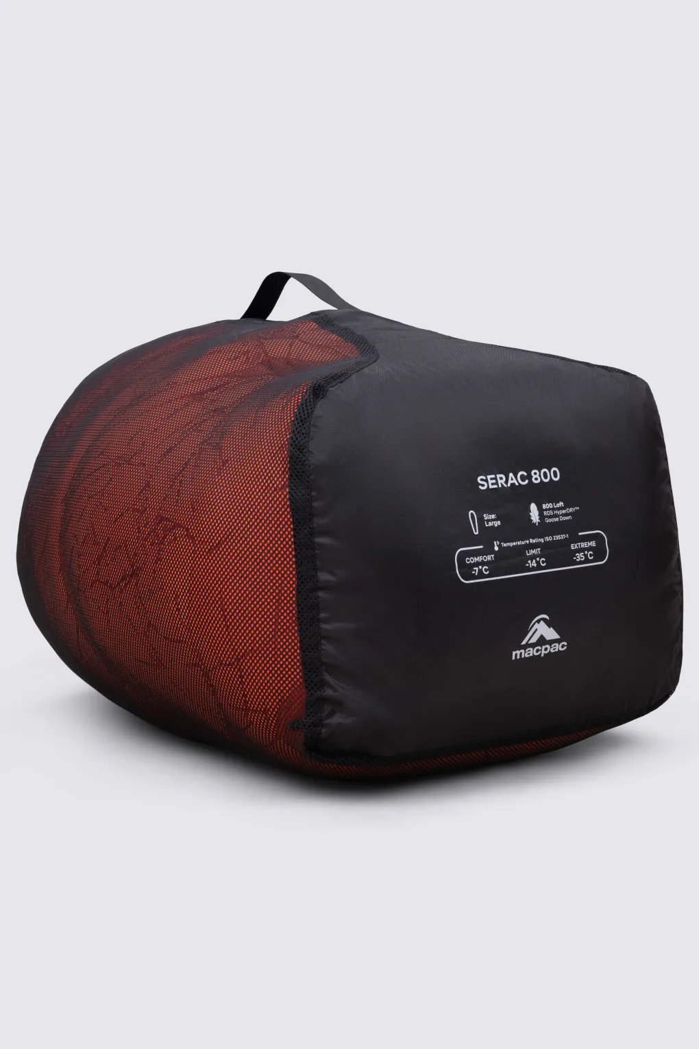 Macpac Large Serac 800 Down Sleeping Bag (-14°C)