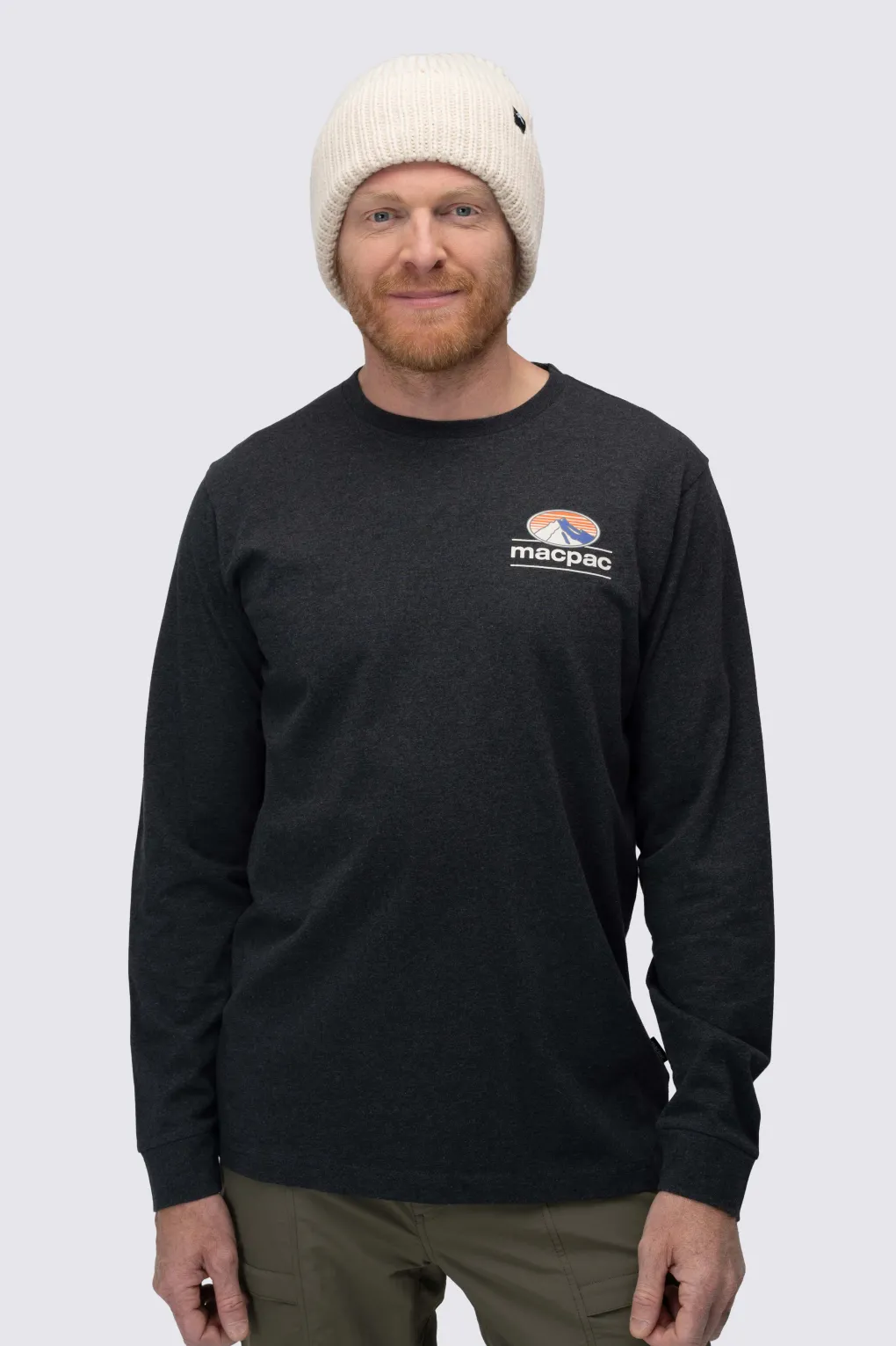 Macpac Men's Heritage Badge Fairtrade Organic Cotton Long Sleeve T-Shirt