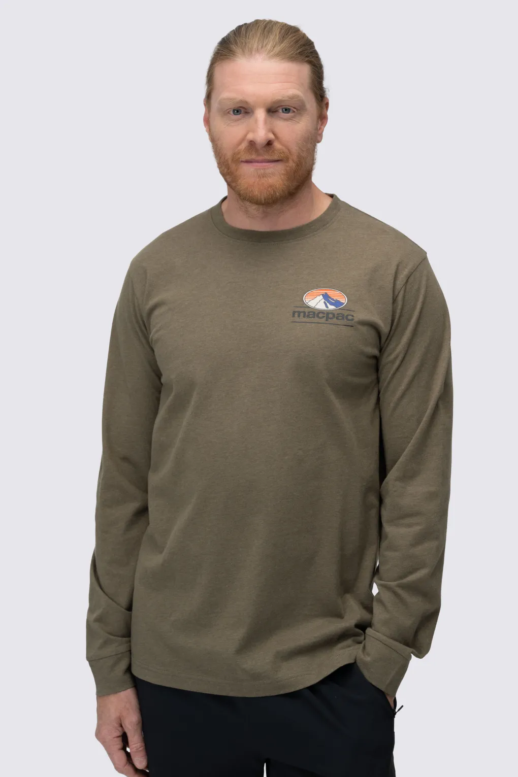 Macpac Men's Heritage Badge Fairtrade Organic Cotton Long Sleeve T-Shirt
