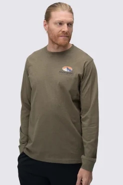 Macpac Men's Heritage Badge Fairtrade Organic Cotton Long Sleeve T-Shirt