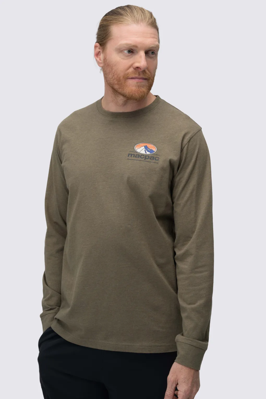 Macpac Men's Heritage Badge Fairtrade Organic Cotton Long Sleeve T-Shirt