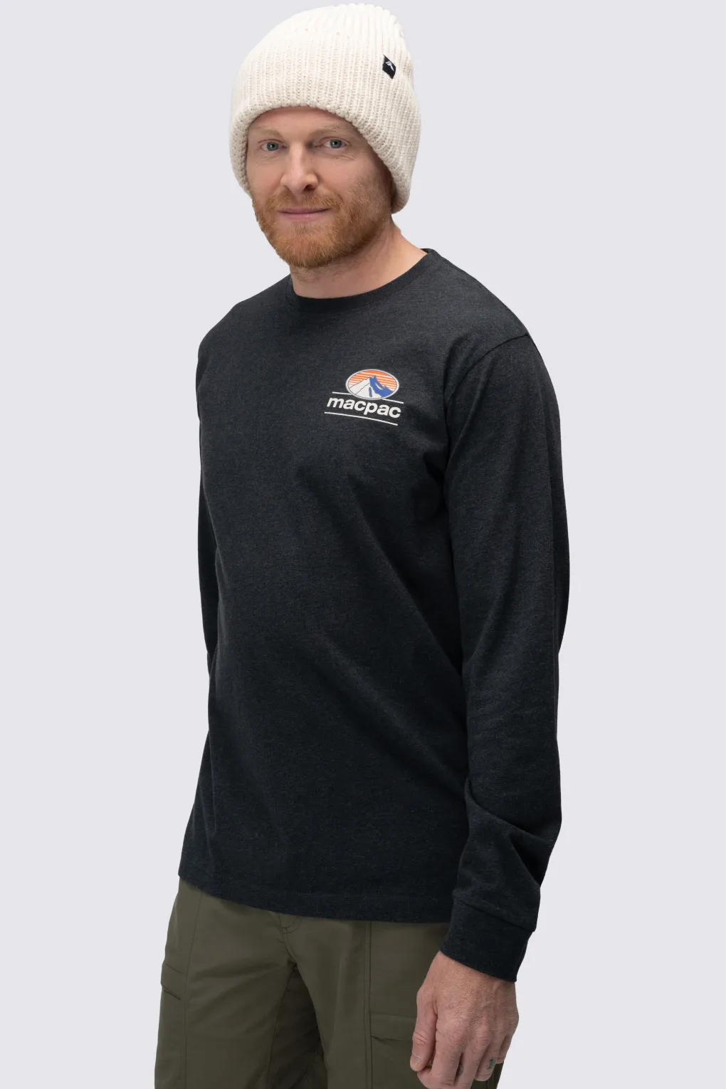 Macpac Men's Heritage Badge Fairtrade Organic Cotton Long Sleeve T-Shirt