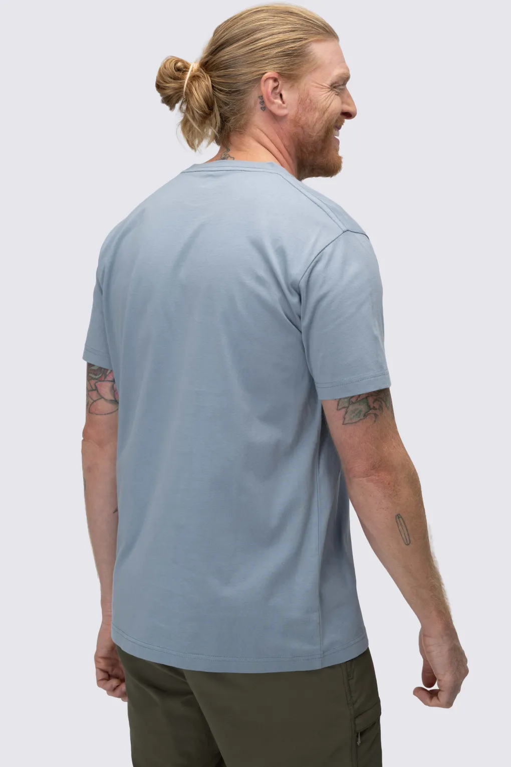 Macpac Men's Vintage Embroidered Fairtrade Organic Cotton Short Sleeve T-Shirt