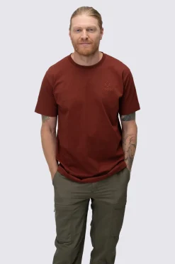 Macpac Men's Vintage Embroidered Fairtrade Organic Cotton Short Sleeve T-Shirt