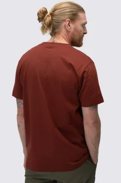 Macpac Men's Vintage Embroidered Fairtrade Organic Cotton Short Sleeve T-Shirt