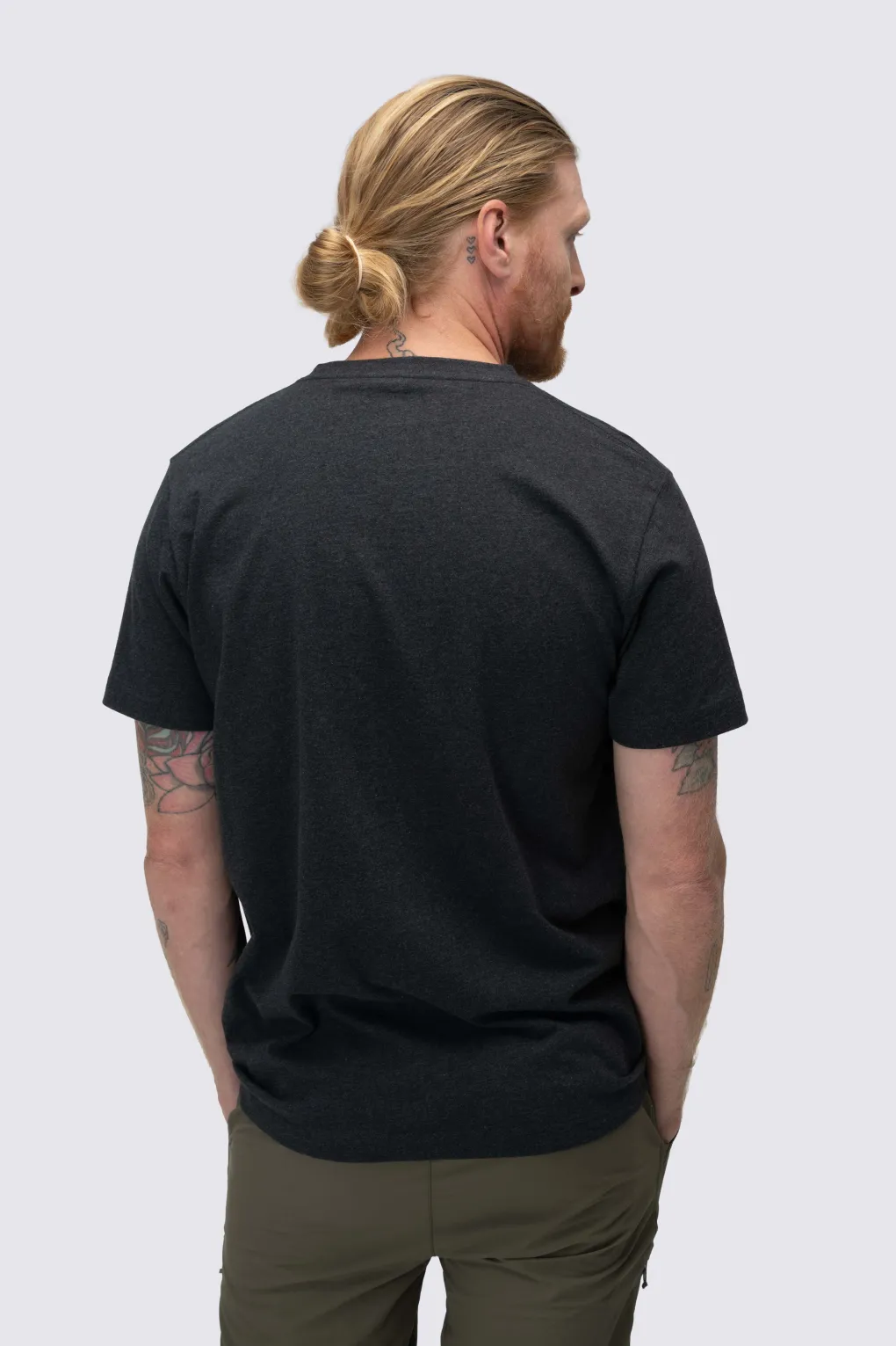 Macpac Men's Vintage Embroidered Fairtrade Organic Cotton Short Sleeve T-Shirt