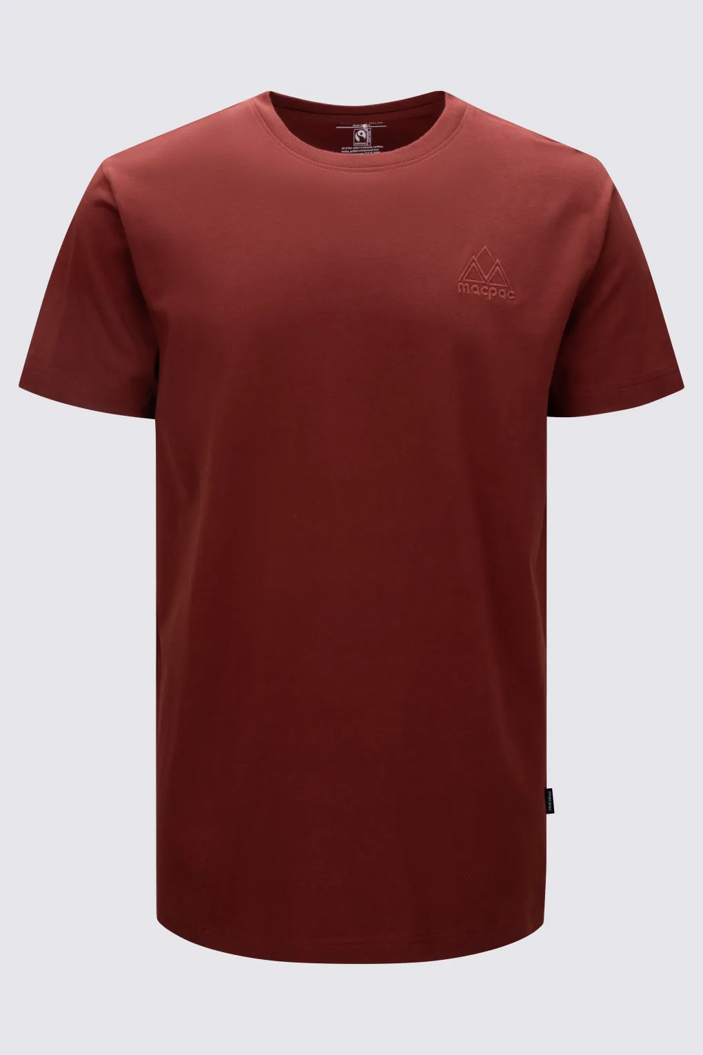 Macpac Men's Vintage Embroidered Fairtrade Organic Cotton Short Sleeve T-Shirt