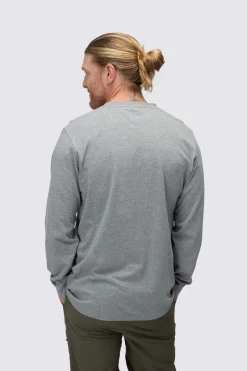 Macpac Men's Vintage Embroidered Fairtrade Organic Cotton Long Sleeve T-Shirt