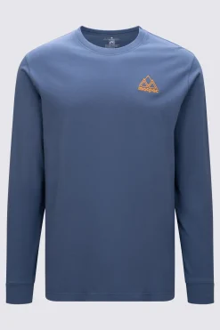 Macpac Men's Vintage Embroidered Fairtrade Organic Cotton Long Sleeve T-Shirt