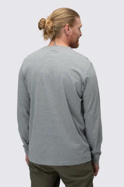 Macpac Men's Vintage Embroidered Fairtrade Organic Cotton Long Sleeve T-Shirt