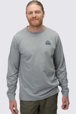 Macpac Men's Vintage Embroidered Fairtrade Organic Cotton Long Sleeve T-Shirt