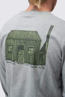 Macpac Men's Waihohonu Hut Fairtrade Organic Cotton Long Sleeve T-Shirt