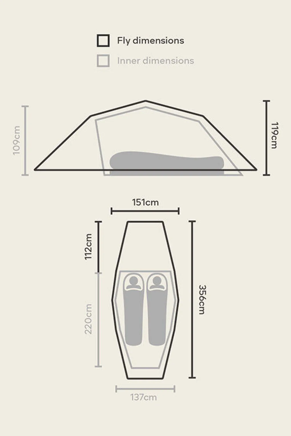 Macpac Olympus 2 Person Tent V2