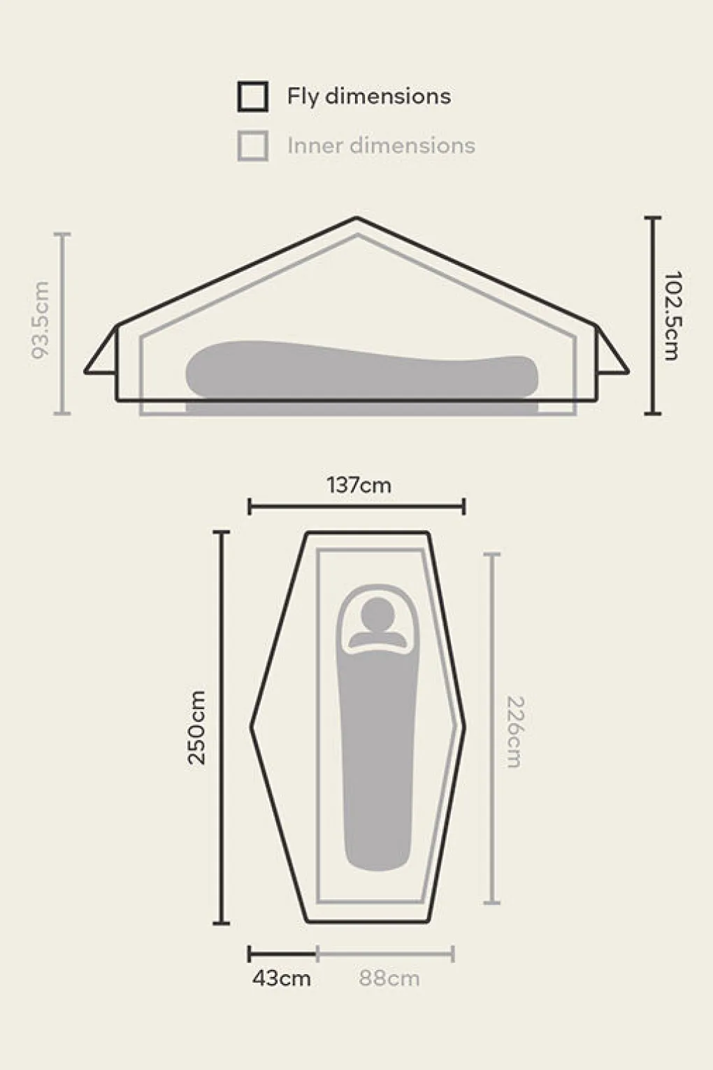 Macpac Sololight 1 Person Tent V4