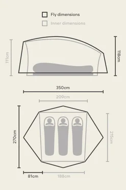 Macpac Trilight 3+ Person Tent