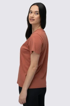 Macpac Women's Vintage Embroidered Fairtrade Organic Cotton T-Shirt