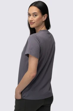 Macpac Women's Vintage Embroidered Fairtrade Organic Cotton T-Shirt