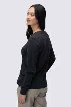 Macpac Women's Vintage Embroidered Fairtrade Organic Cotton Long Sleeve T-Shirt