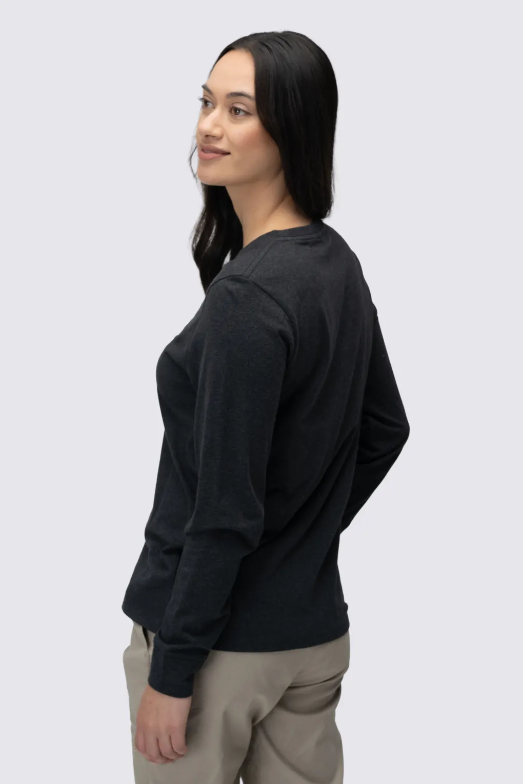 Macpac Women's Vintage Embroidered Fairtrade Organic Cotton Long Sleeve T-Shirt