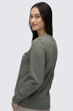 Macpac Women's Vintage Embroidered Fairtrade Organic Cotton Long Sleeve T-Shirt
