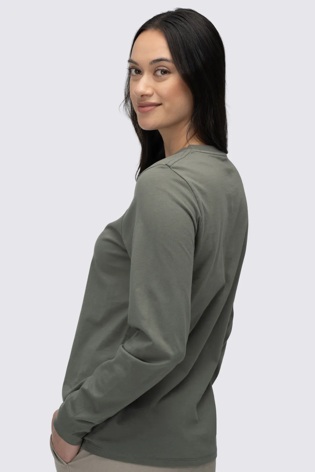 Macpac Women's Vintage Embroidered Fairtrade Organic Cotton Long Sleeve T-Shirt