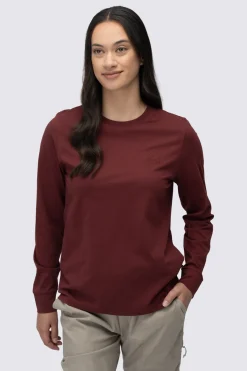 Macpac Women's Vintage Embroidered Fairtrade Organic Cotton Long Sleeve T-Shirt