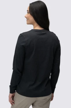 Macpac Women's Vintage Embroidered Fairtrade Organic Cotton Long Sleeve T-Shirt