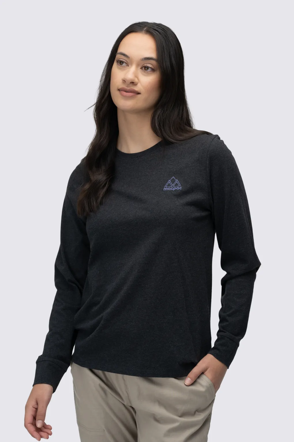 Macpac Women's Vintage Embroidered Fairtrade Organic Cotton Long Sleeve T-Shirt