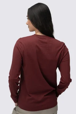 Macpac Women's Vintage Embroidered Fairtrade Organic Cotton Long Sleeve T-Shirt