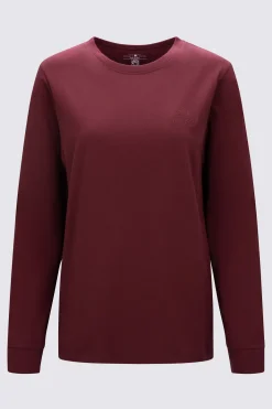 Macpac Women's Vintage Embroidered Fairtrade Organic Cotton Long Sleeve T-Shirt