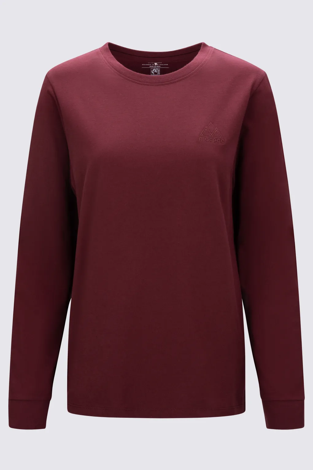 Macpac Women's Vintage Embroidered Fairtrade Organic Cotton Long Sleeve T-Shirt