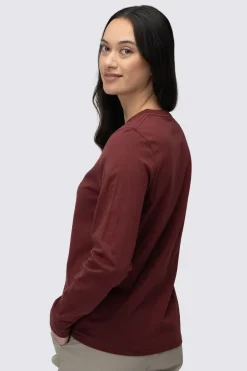 Macpac Women's Vintage Embroidered Fairtrade Organic Cotton Long Sleeve T-Shirt