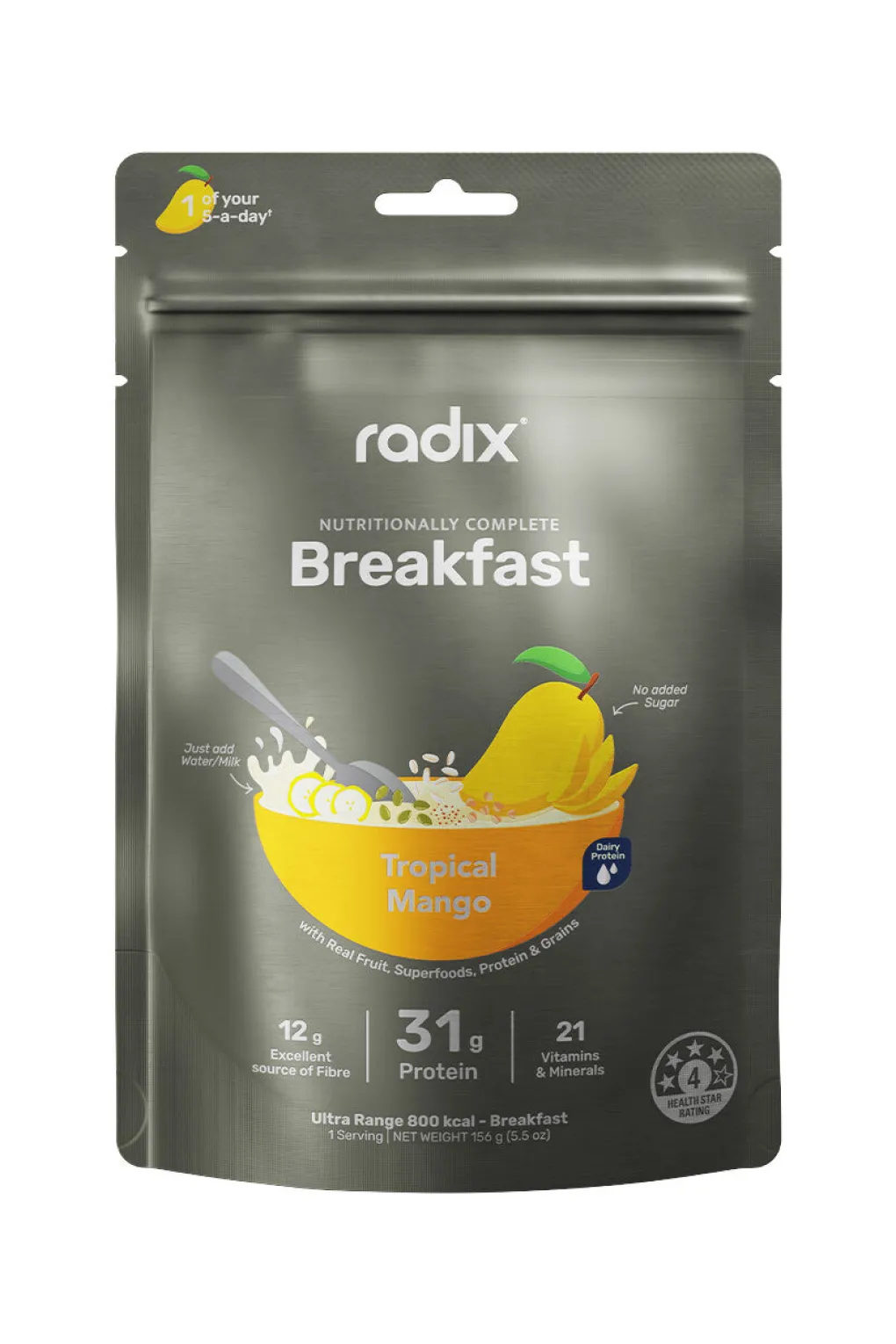 Radix ULTRA 800kcal Tropical Mango Dairy Breakfast - 156g