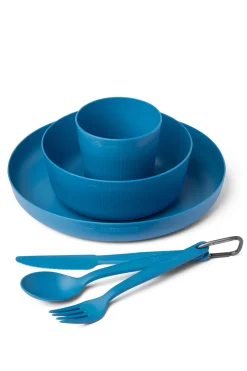 Sea to Summit Camp Dinnerware Set w/ Mesh Sack - [6 Piece] Cabbage