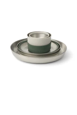 Sea to Summit Detour Stainless Steel 2 Person Collapsible Dinnerware Set