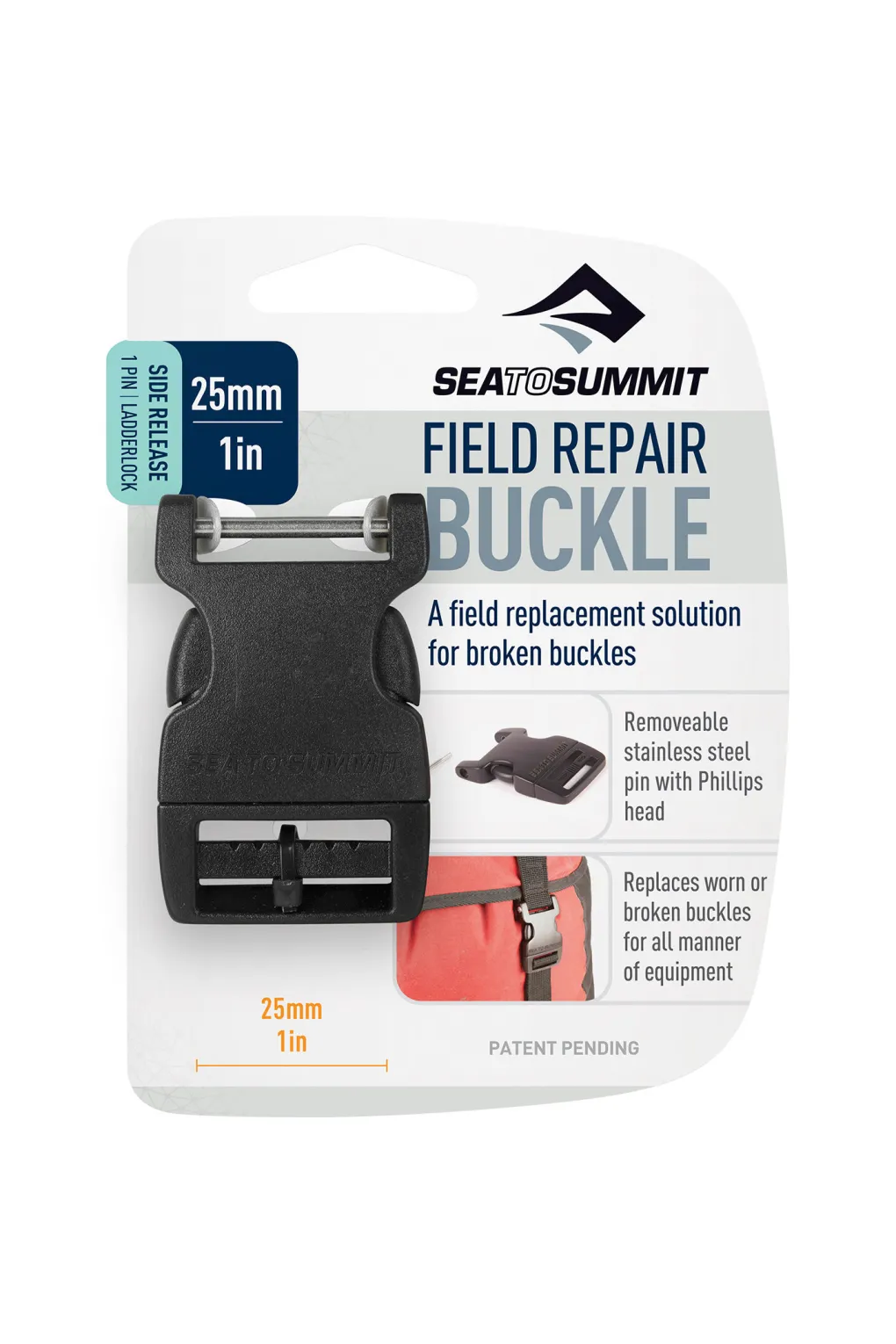 Sea to Summit Field Repair Buckle 25mm Side Release 1 Pin