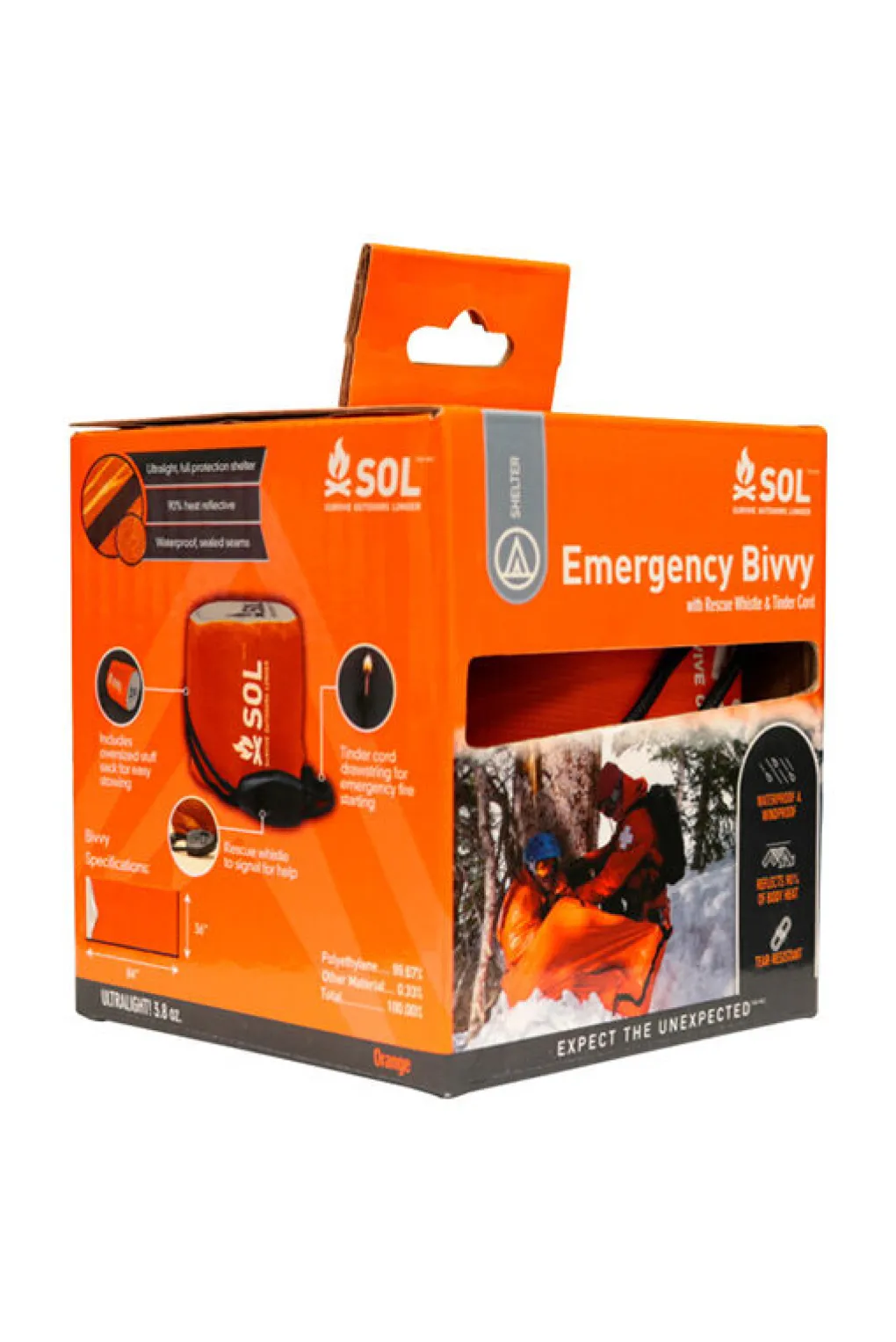 SOL Emergency Bivvy with Rescue Whistle
