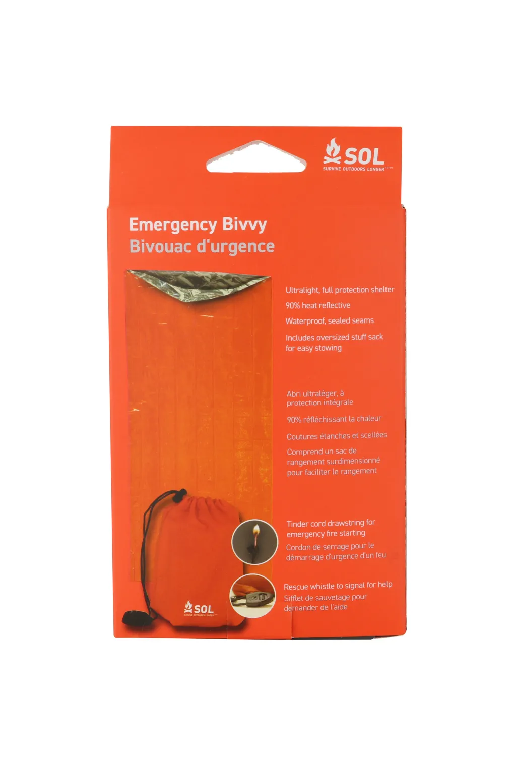 SOL Emergency Bivvy with Rescue Whistle