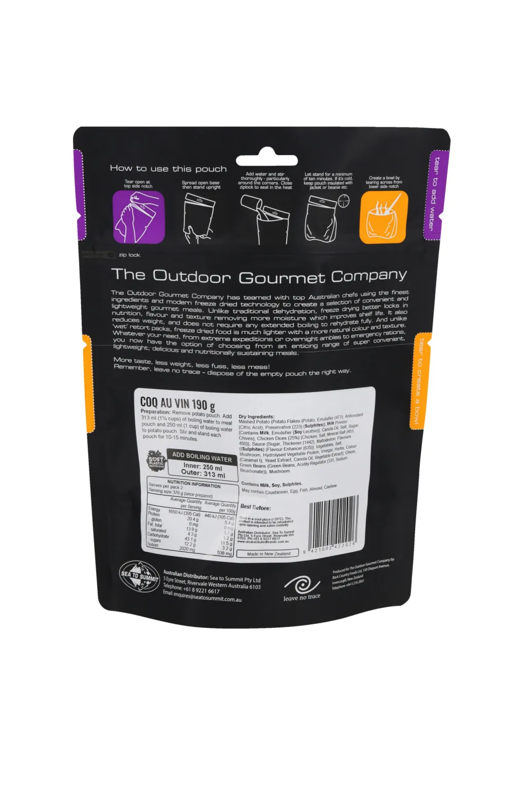 The Outdoor Gourmet Company Coq Au Vin —190 g