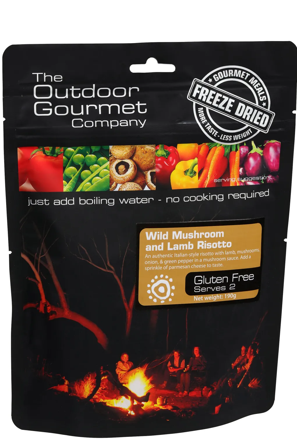 The Outdoor Gourmet Company Wild Mushroom and Lamb Risotto —190 g